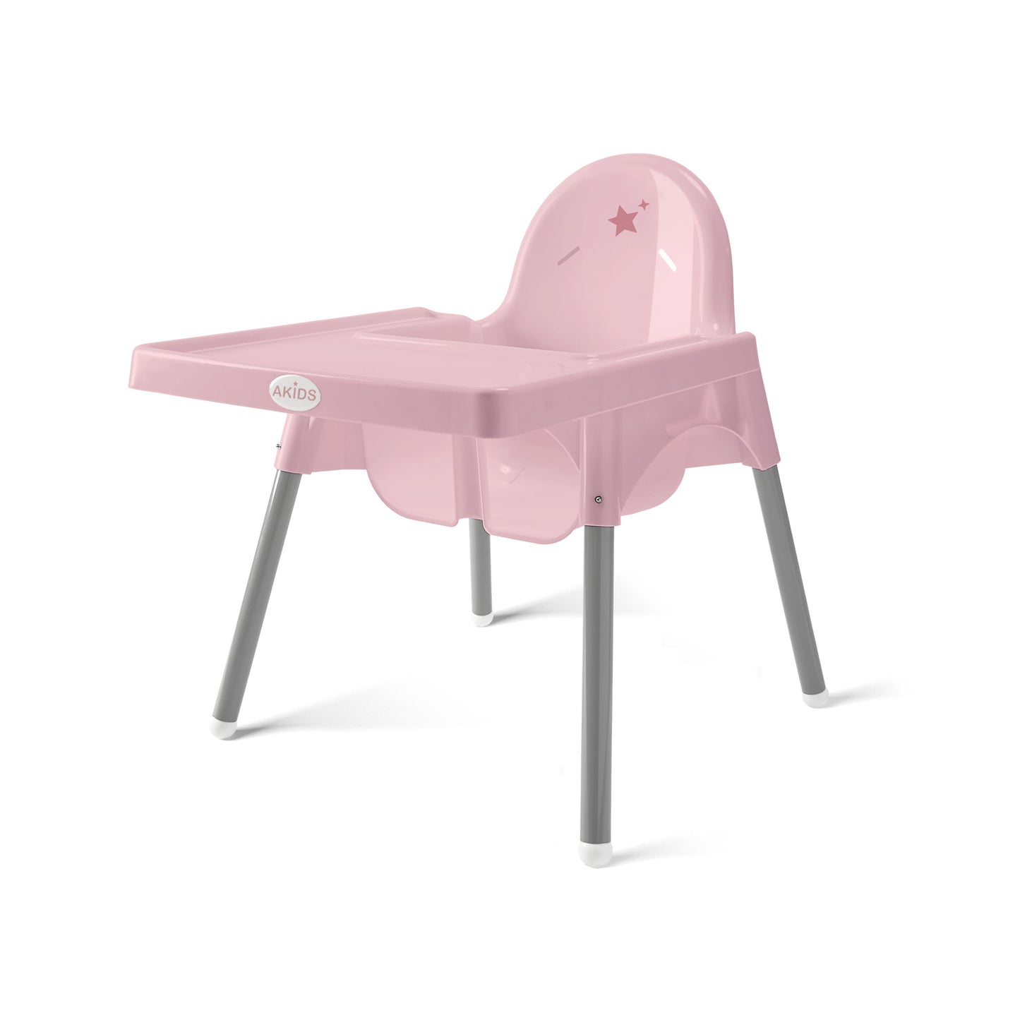 SILLA ALTA DE BEBÉ / ALTURA AJUSTABLE / ROSA