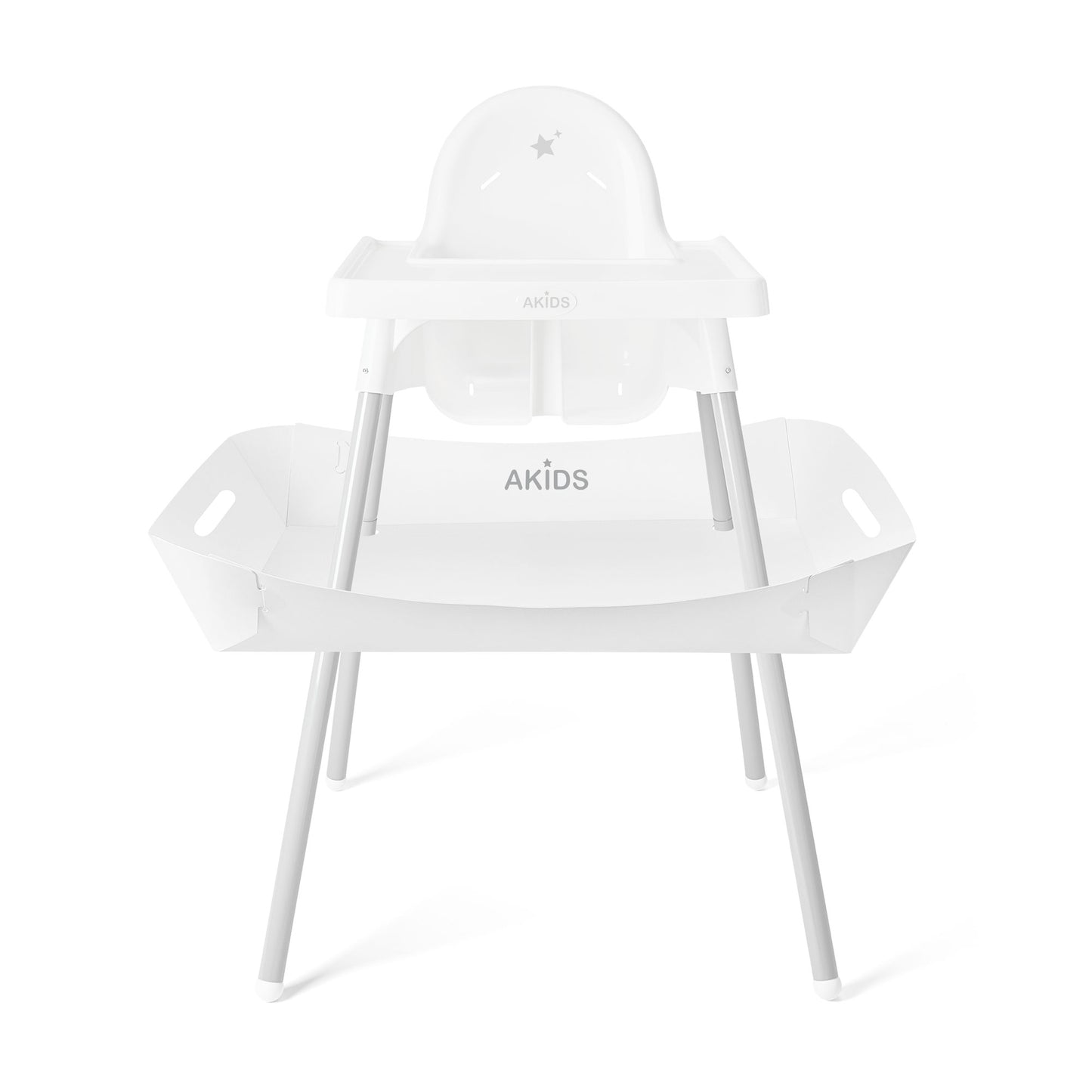 ATRAPADOR DE ALIMENTOS BLANCO PARA SILLA ALTA
