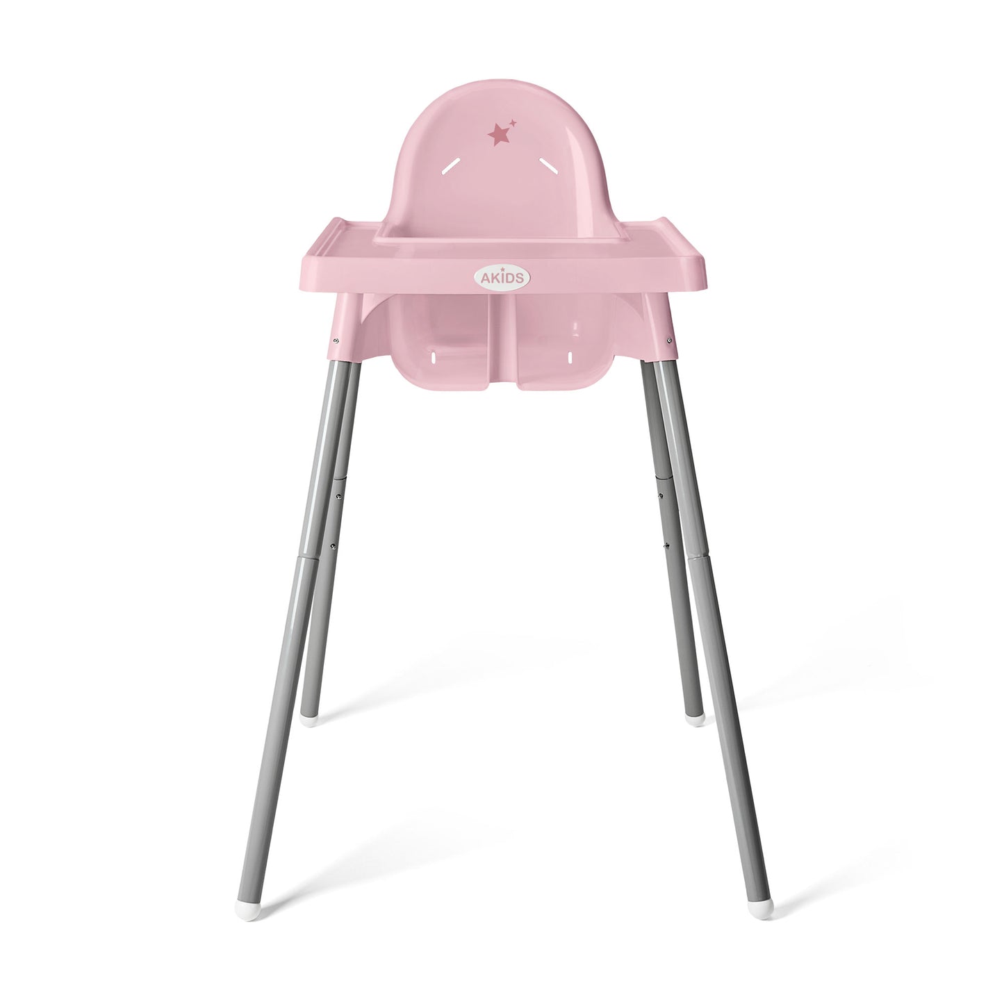 SILLA ALTA DE BEBÉ / ALTURA AJUSTABLE / ROSA