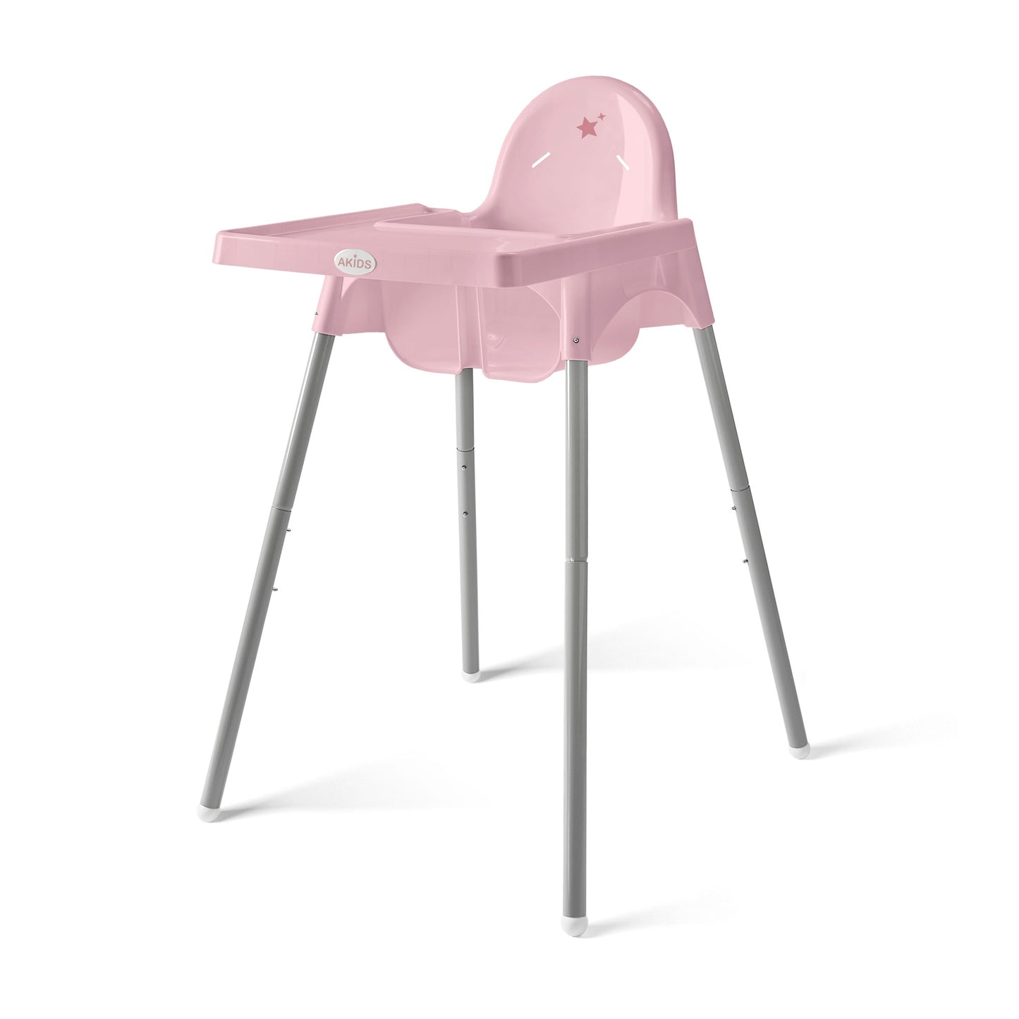 SILLA ALTA DE BEBÉ / ALTURA AJUSTABLE / ROSA