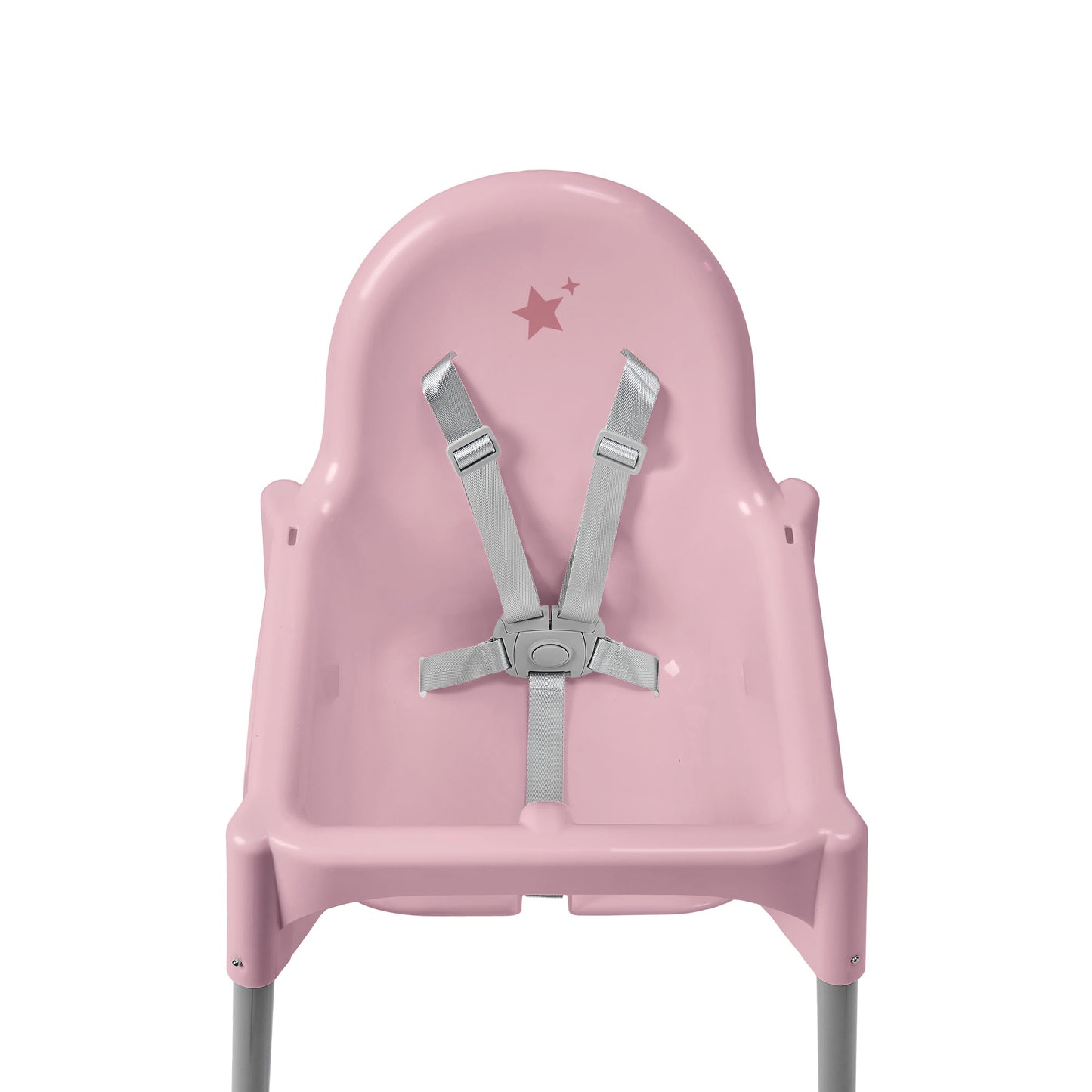 SILLA ALTA DE BEBÉ / ALTURA AJUSTABLE / ROSA