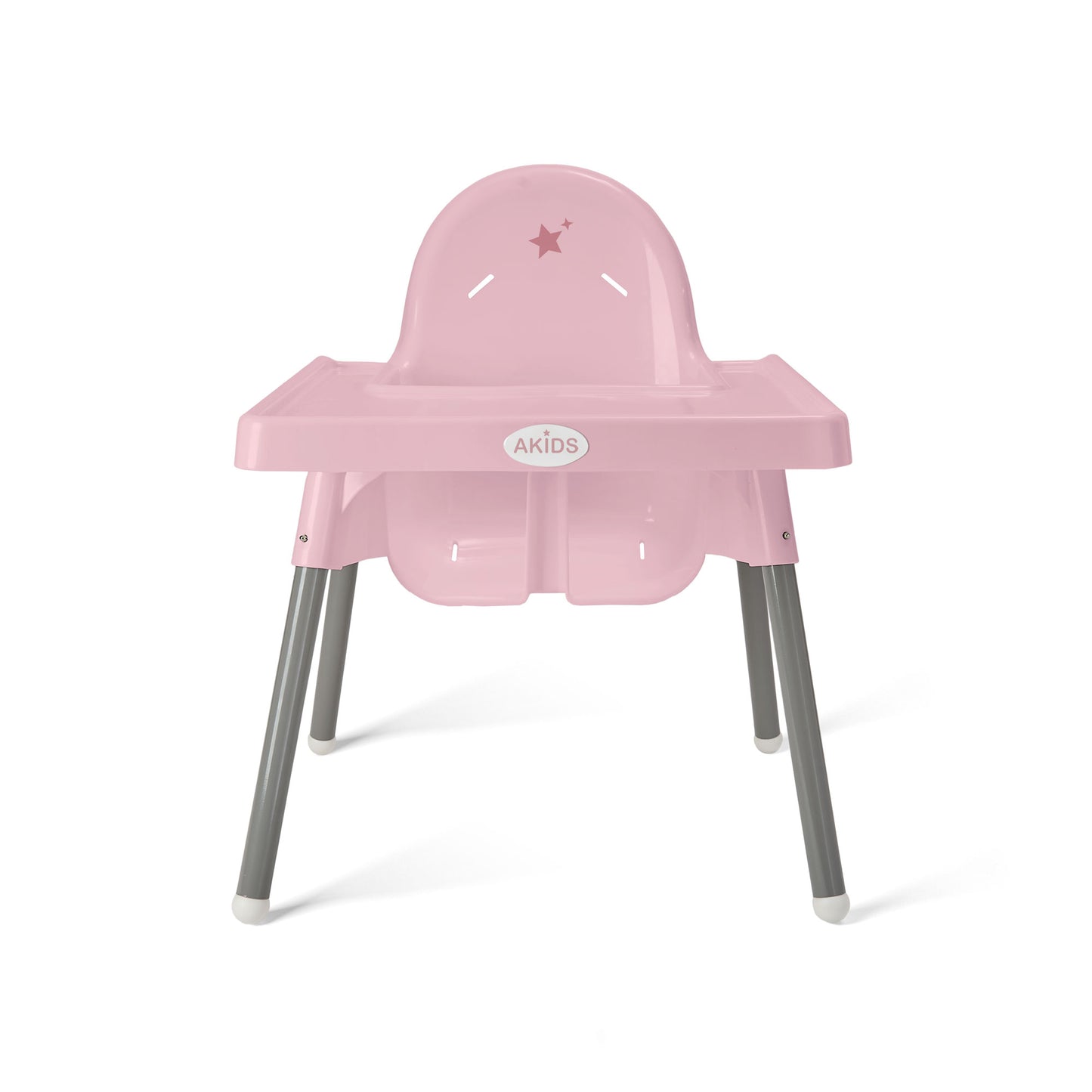 SILLA ALTA DE BEBÉ / ALTURA AJUSTABLE / ROSA