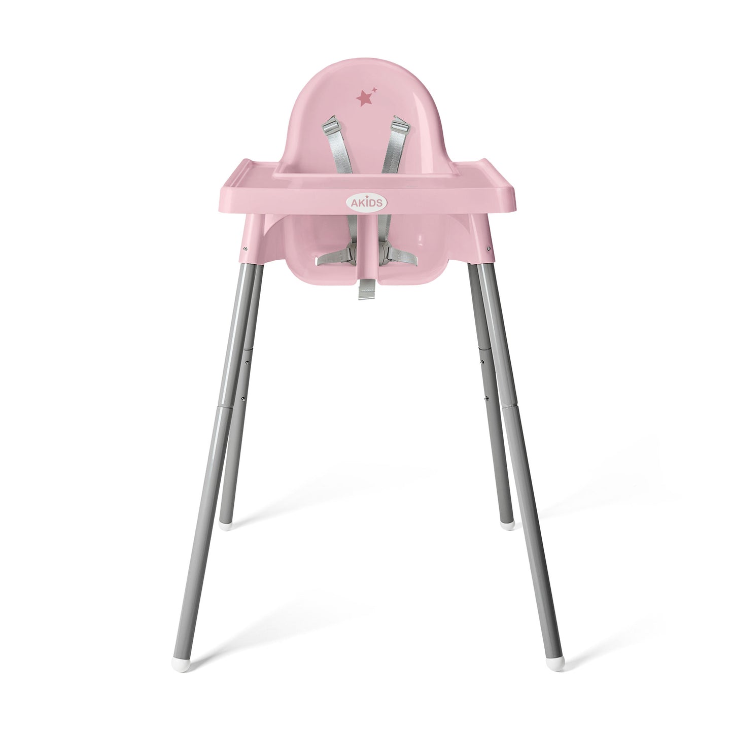 SILLA ALTA DE BEBÉ / ALTURA AJUSTABLE / ROSA