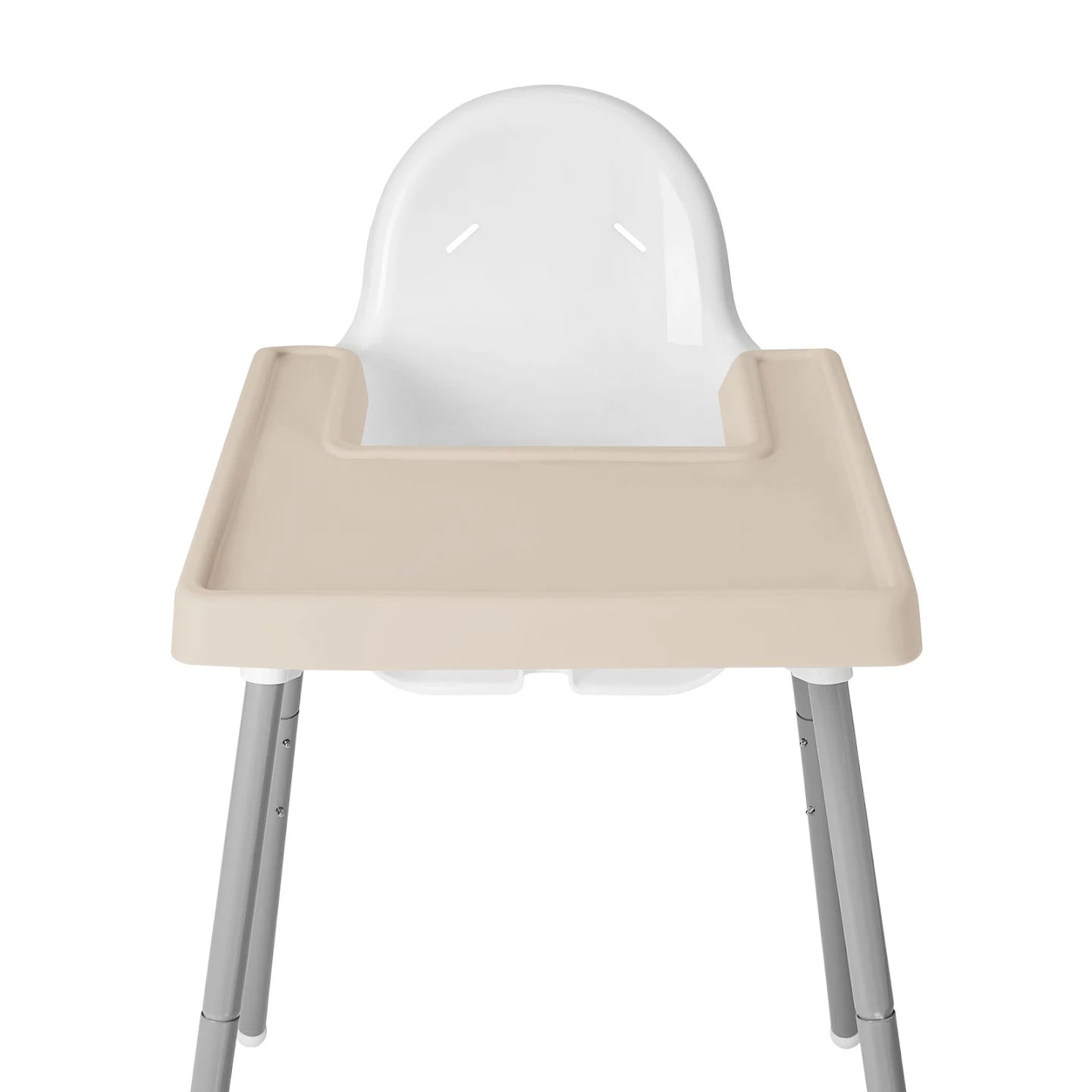MANTEL DE SILICÓN PARA SILLA ALTA DE BEBÉ , GRIS ARENA
