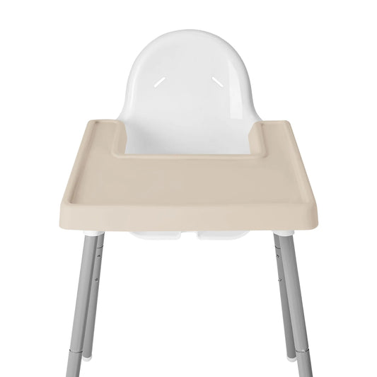 MANTEL DE SILICÓN PARA SILLA ALTA DE BEBÉ , GRIS ARENA