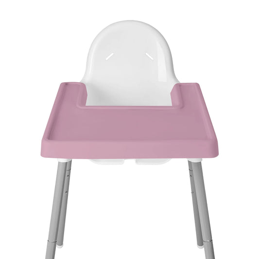 MANTEL DE SILICÓN PARA SILLA ALTA DE BEBÉ , MALVA